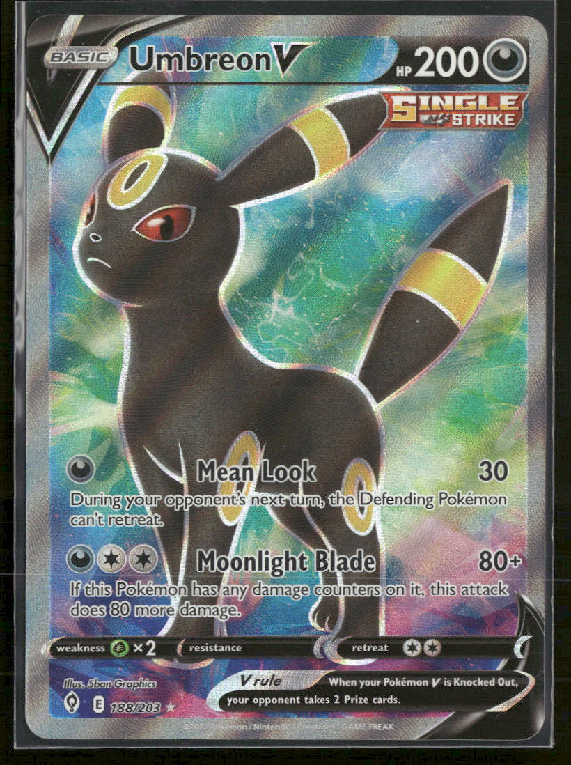 SWSH07: Evolving Skies Umbreon V (Full Art) #188/203