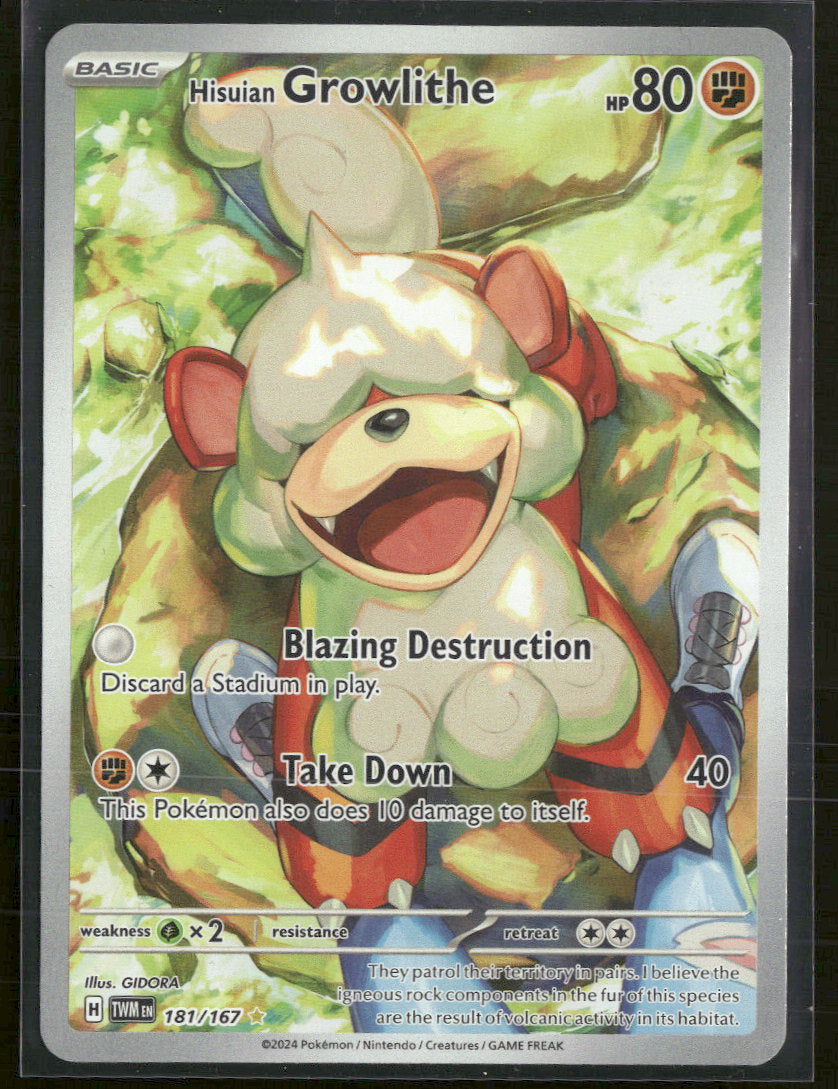 SV06: Twilight Masquerade Hisuian Growlithe #181/167