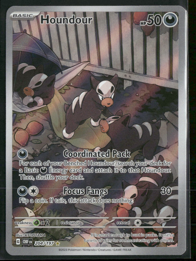SV03: Obsidian Flames Houndour #204/197
