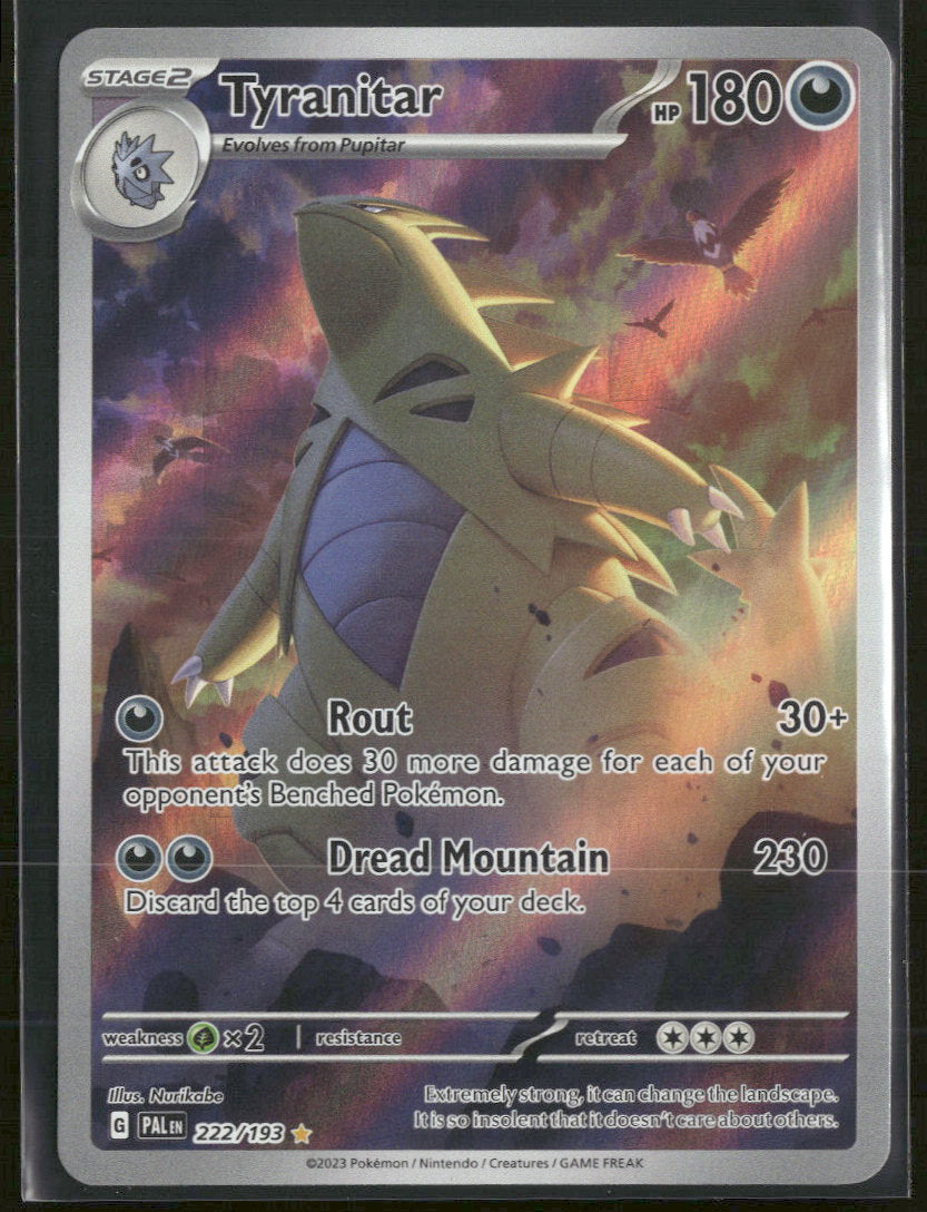 SV02: Paldea Evolved Tyranitar #222/193