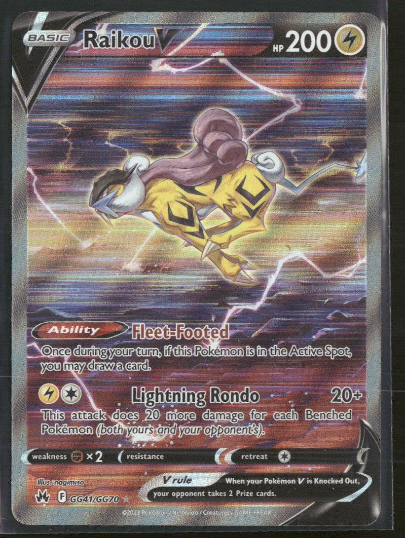 SWSH: Crown Zenith: Galarian Gallery Raikou V #GG41/GG70