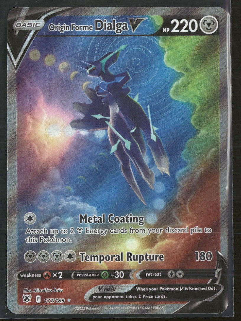 SWSH10: Astral Radiance Origin Forme Dialga V (Alternate Full Art) #177/189