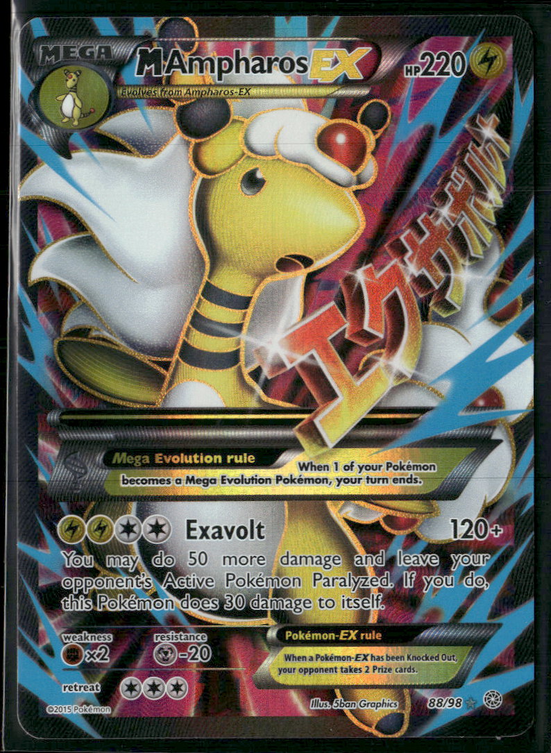 XY - Ancient Origins M Ampharos EX (88 Full Art) #88/98
