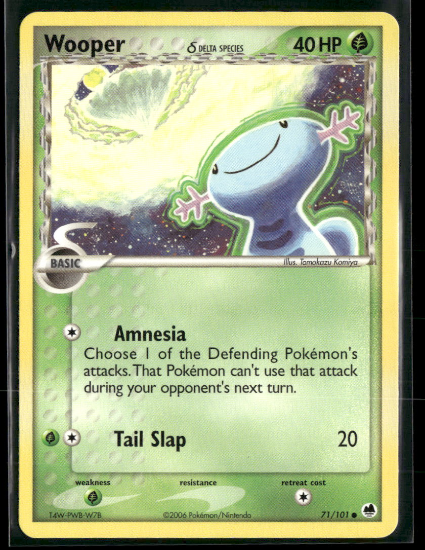 EX Dragon Frontiers Wooper (Delta Species) #71/101
