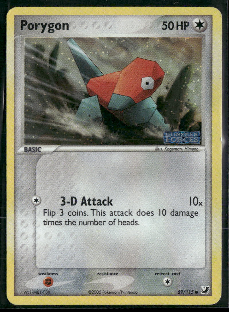 EX Unseen Forces Porygon #69/115