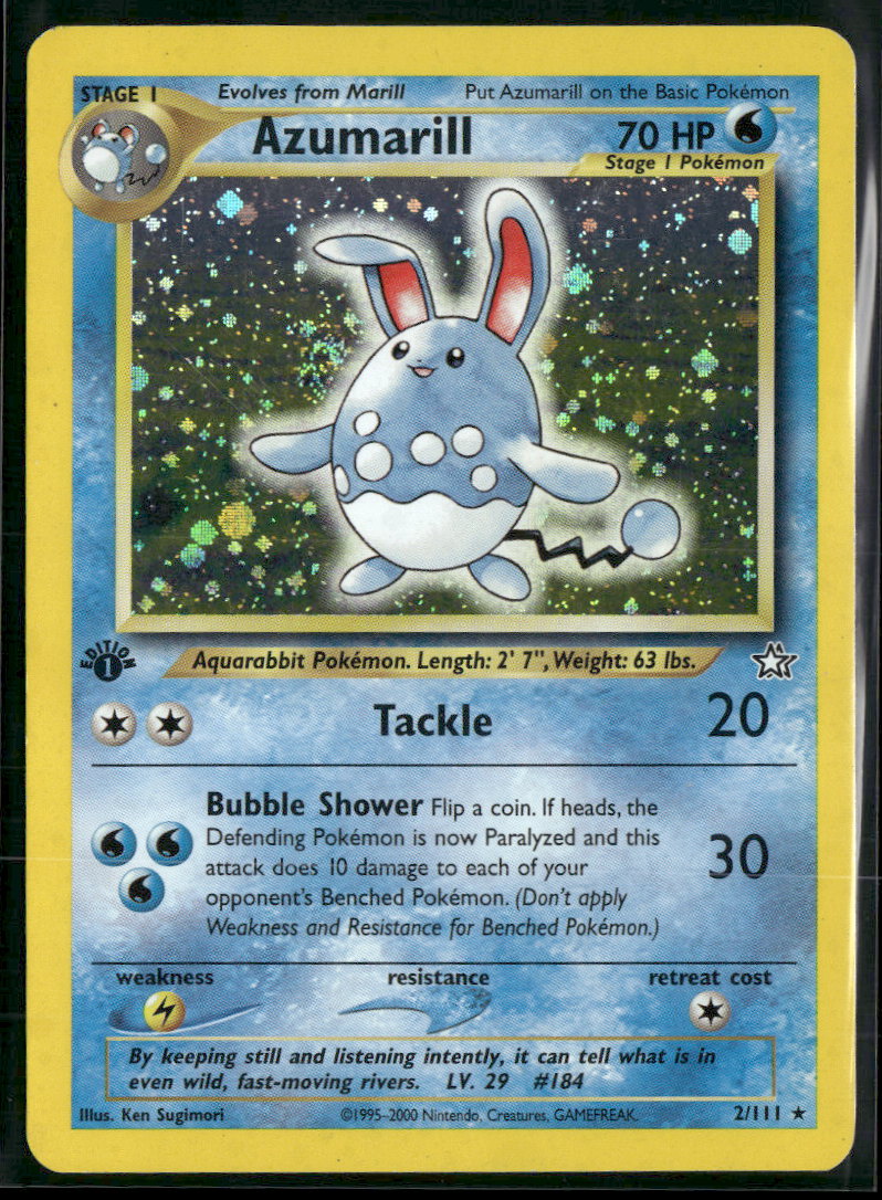 Neo Genesis Azumarill #002/111 Damaged