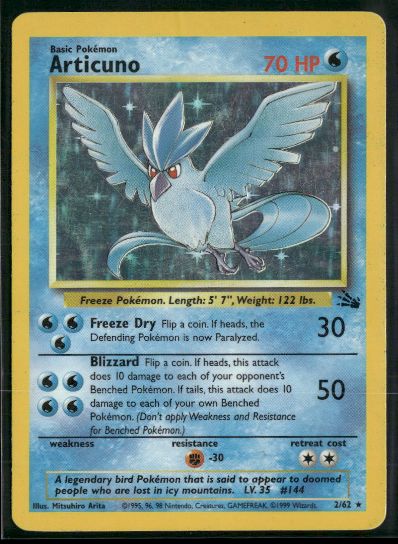 Fossil Articuno (2) #02/62 Damaged