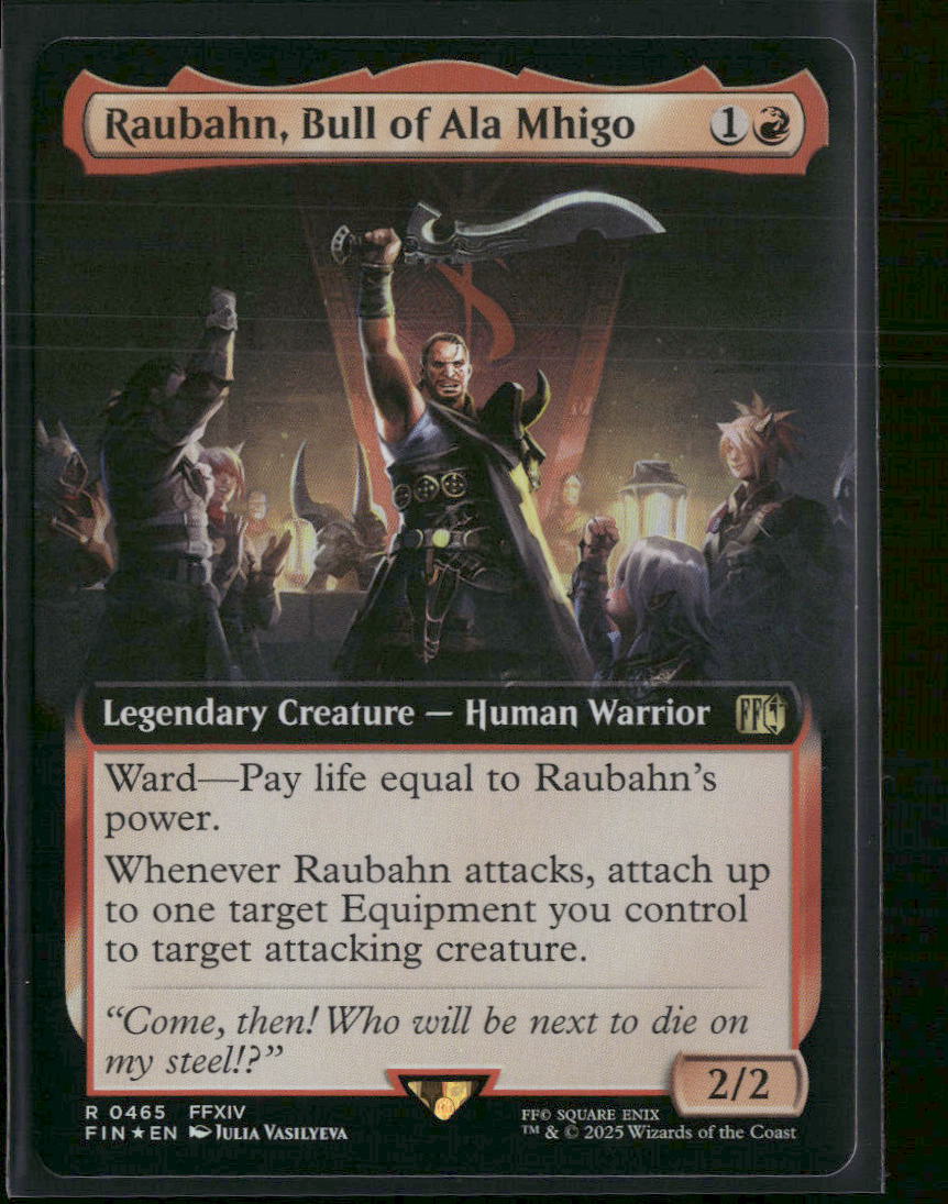 FINAL FANTASY Raubahn, Bull of Ala Mhigo (Extended Art) Foil #465