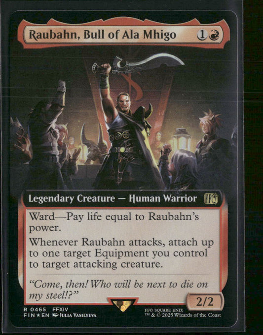 FINAL FANTASY Raubahn, Bull of Ala Mhigo (Extended Art) Foil #465