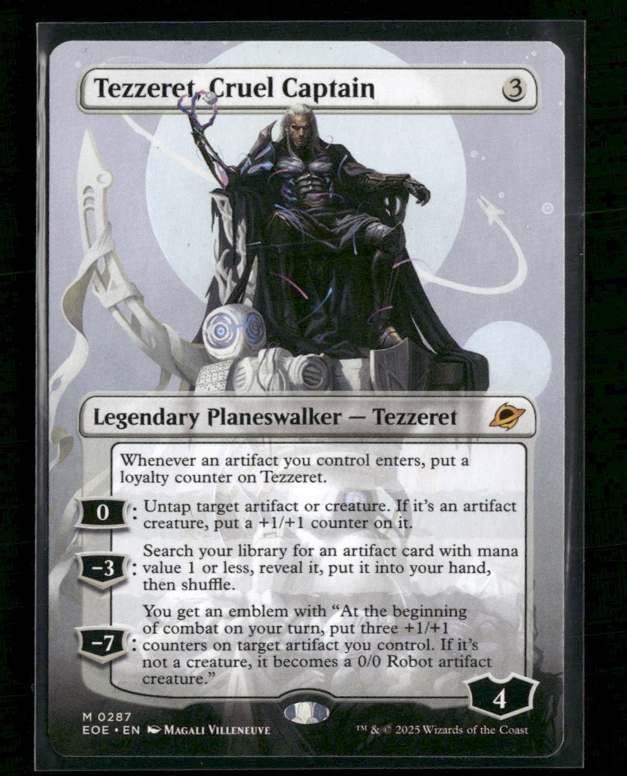 Edge of Eternities Tezzeret, Cruel Captain (Borderless) #287