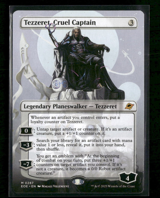 Edge of Eternities Tezzeret, Cruel Captain (Borderless) #287