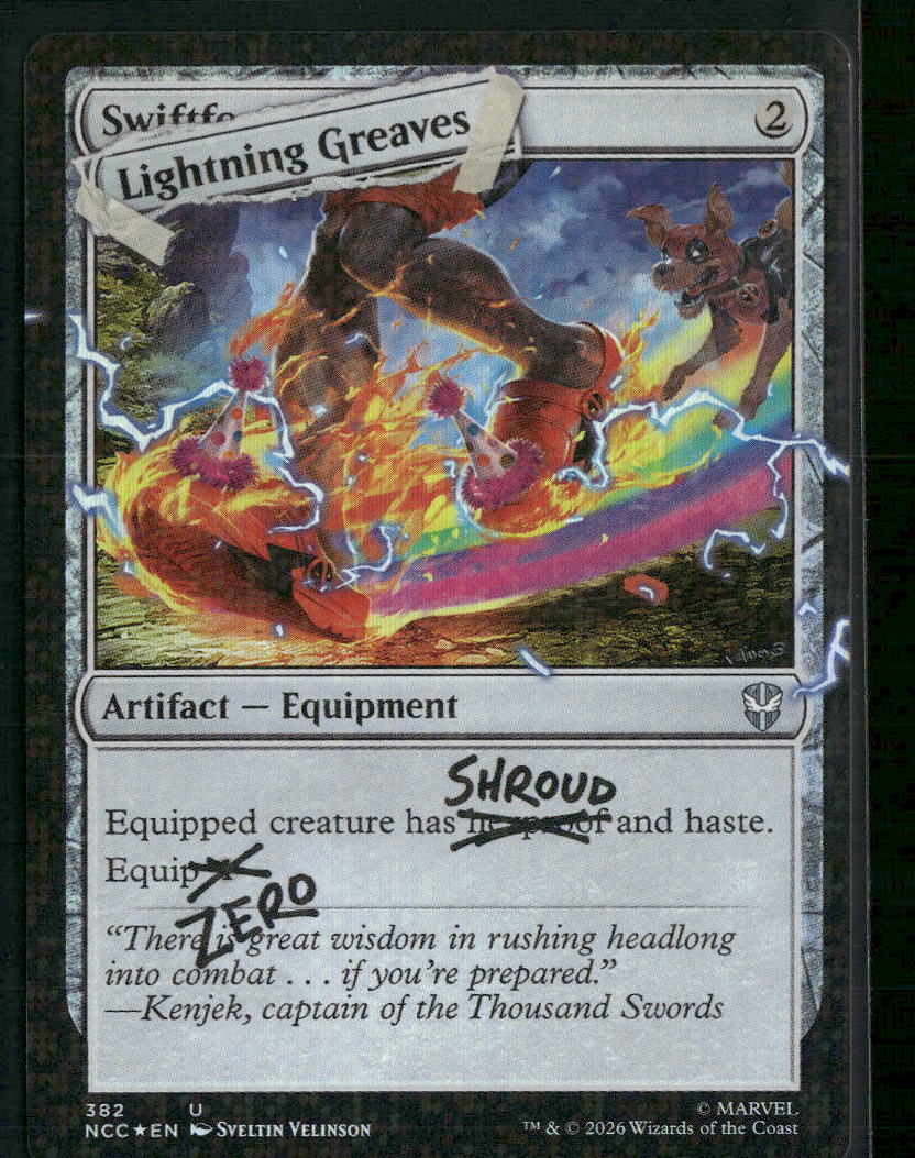 Secret Lair Drop Series Lightning Greaves (Pool Party Foil) #382