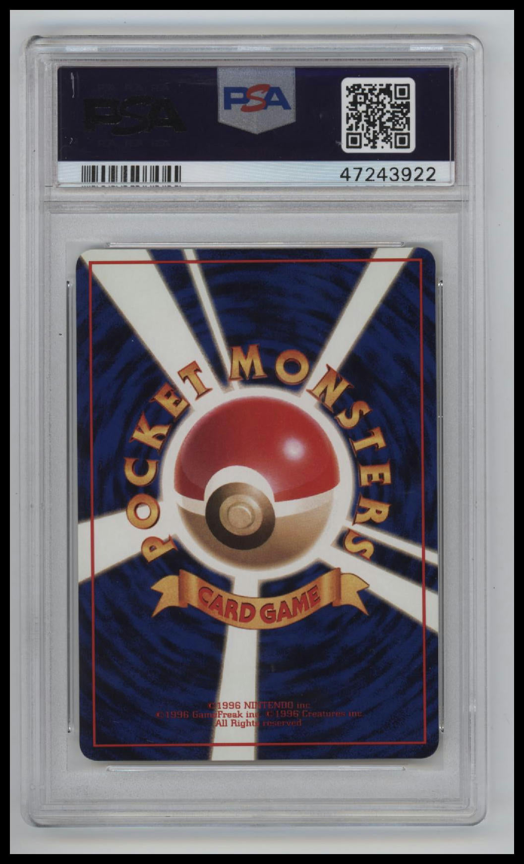 1998 Pokemon Japanese Vending Series Iii Golduck 10 PSA #55