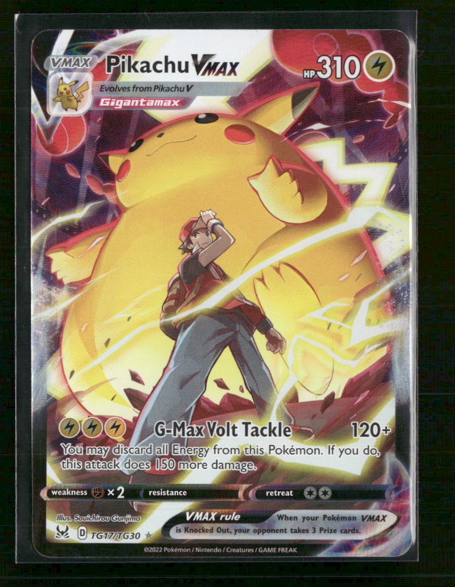 SWSH11: Lost Origin Trainer Gallery Pikachu VMAX #TG17/TG30