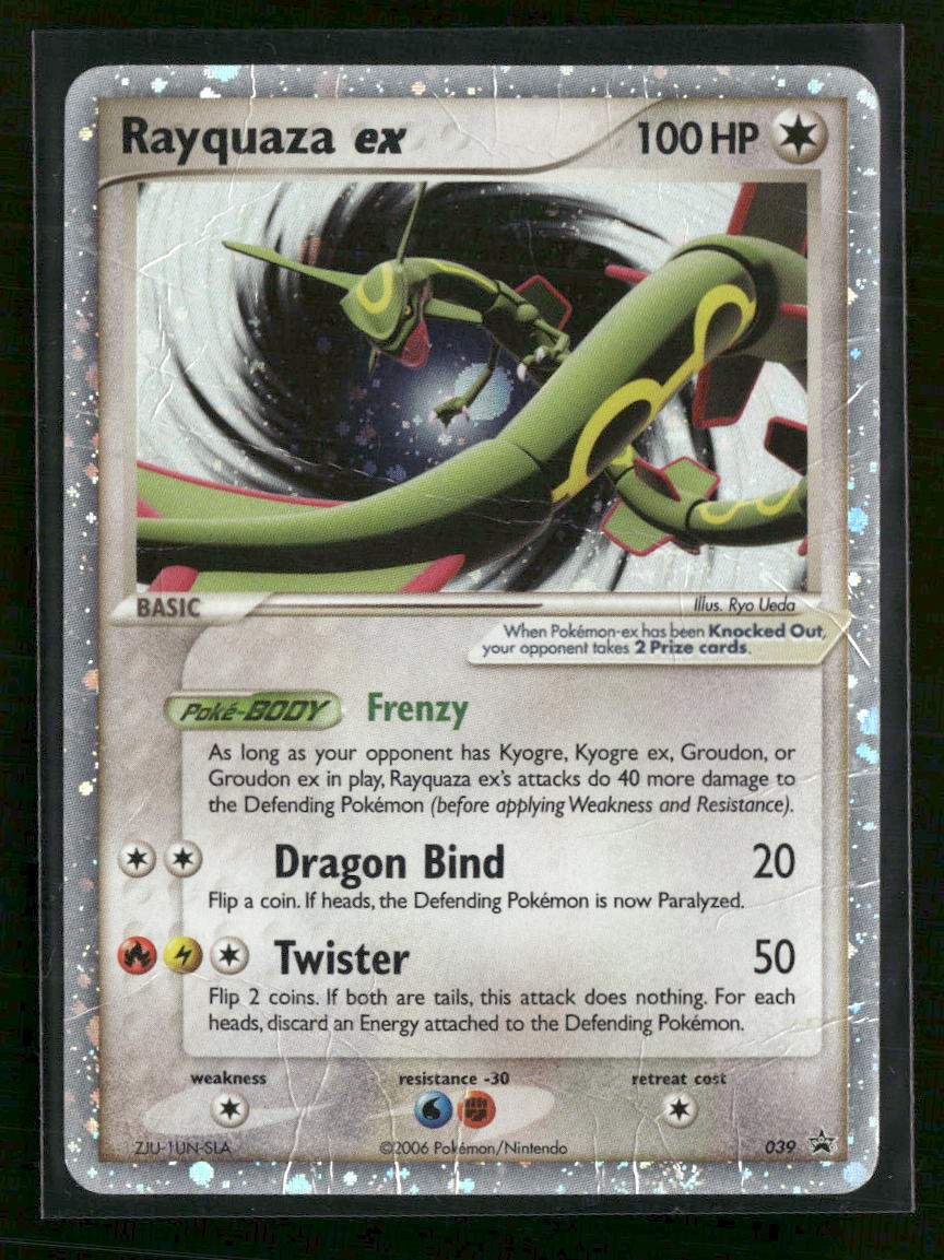Nintendo Promos Rayquaza ex #039 Damaged