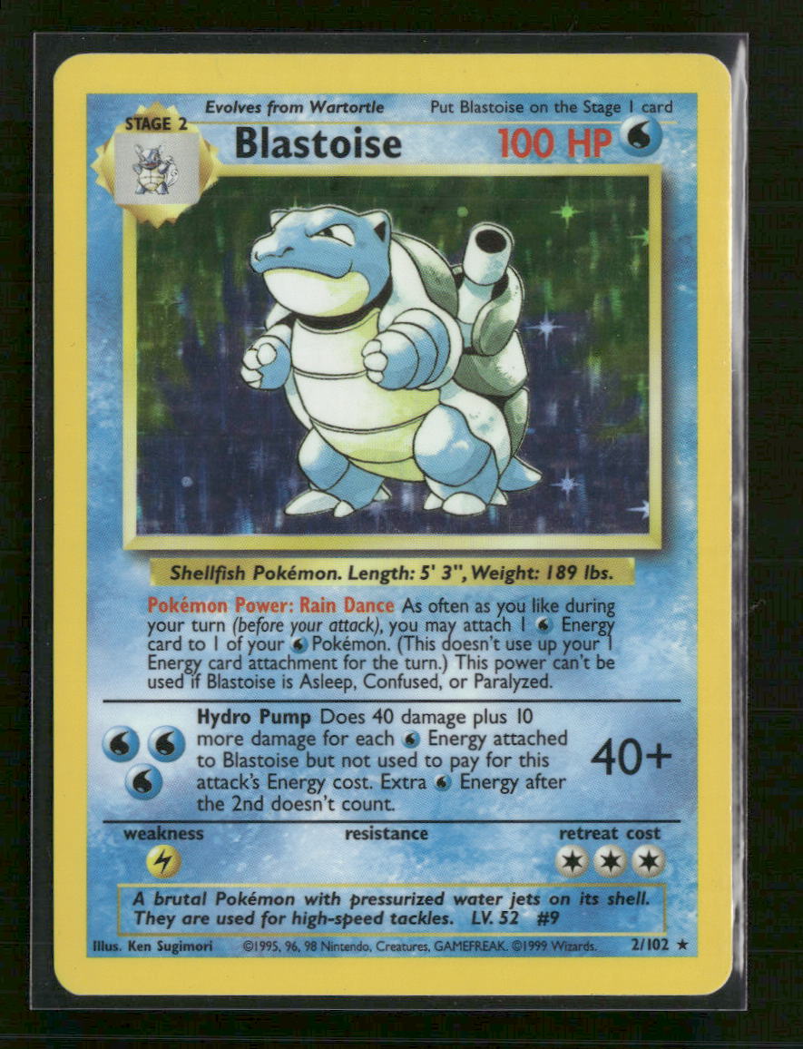 Base Set Blastoise #002/102