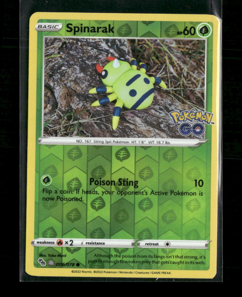Pokemon GO #006/078 Spinarak (Peelable Ditto)