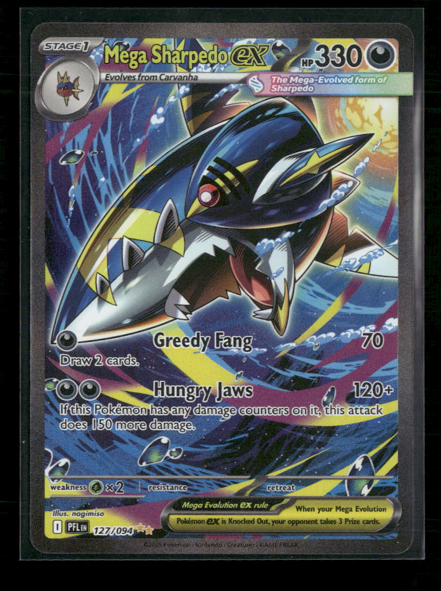 ME02: Phantasmal Flames #127/094 Mega Sharpedo ex