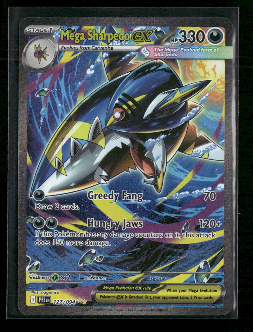 ME02: Phantasmal Flames #127/094 Mega Sharpedo ex