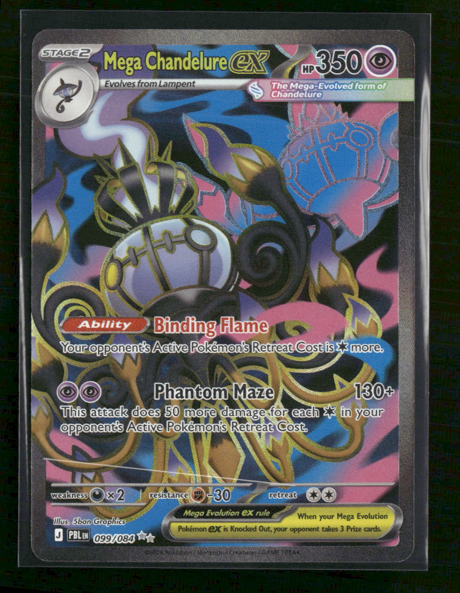 ME05: Pitch Black Mega Chandelure ex #099/084