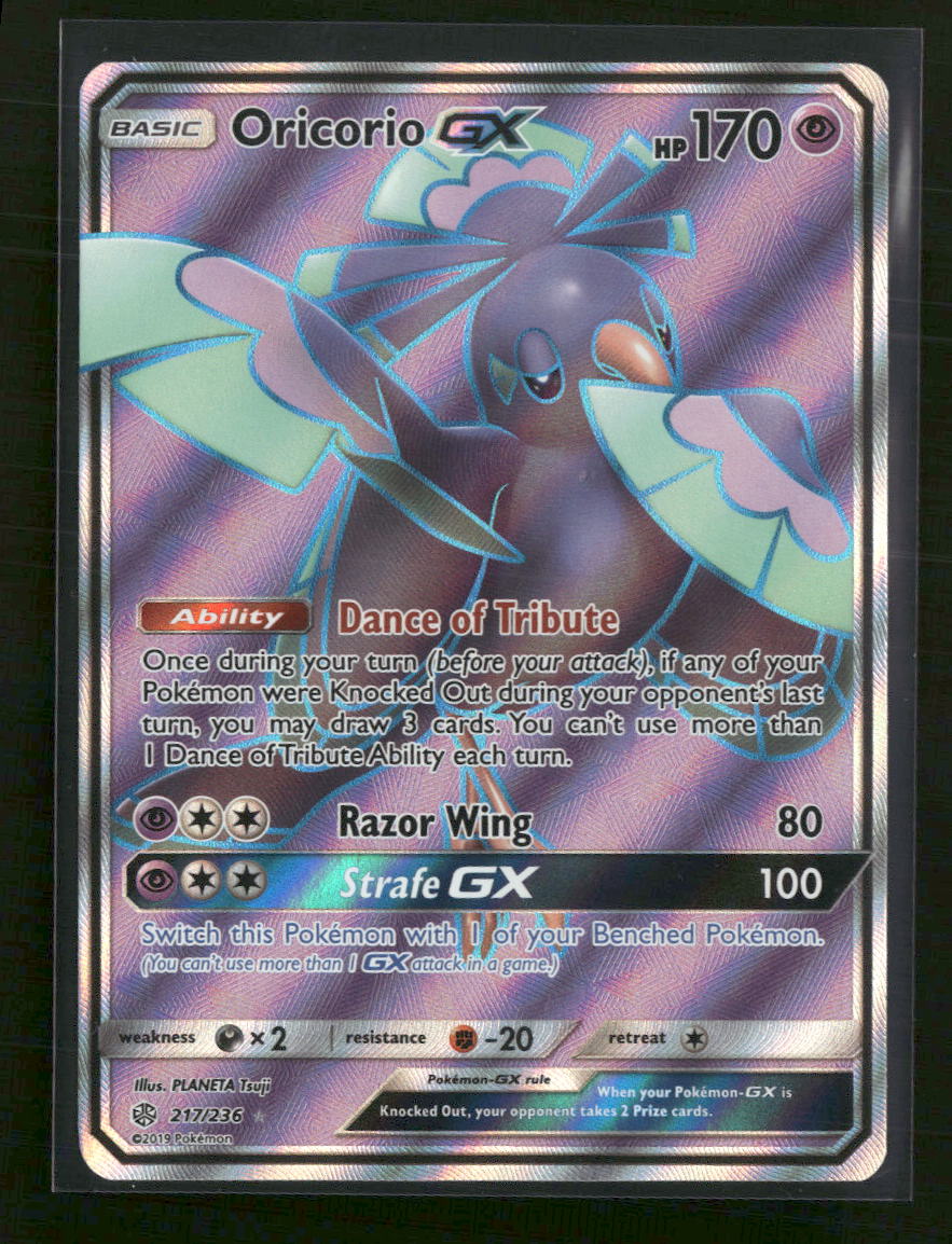 SM - Cosmic Eclipse Oricorio GX (Full Art) #217/236