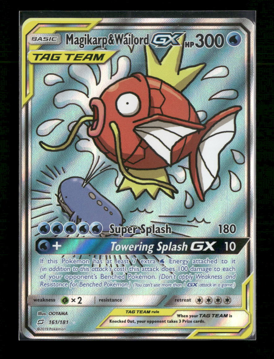 SM - Team Up Magikarp & Wailord GX (Alternate Full Art) #161/181