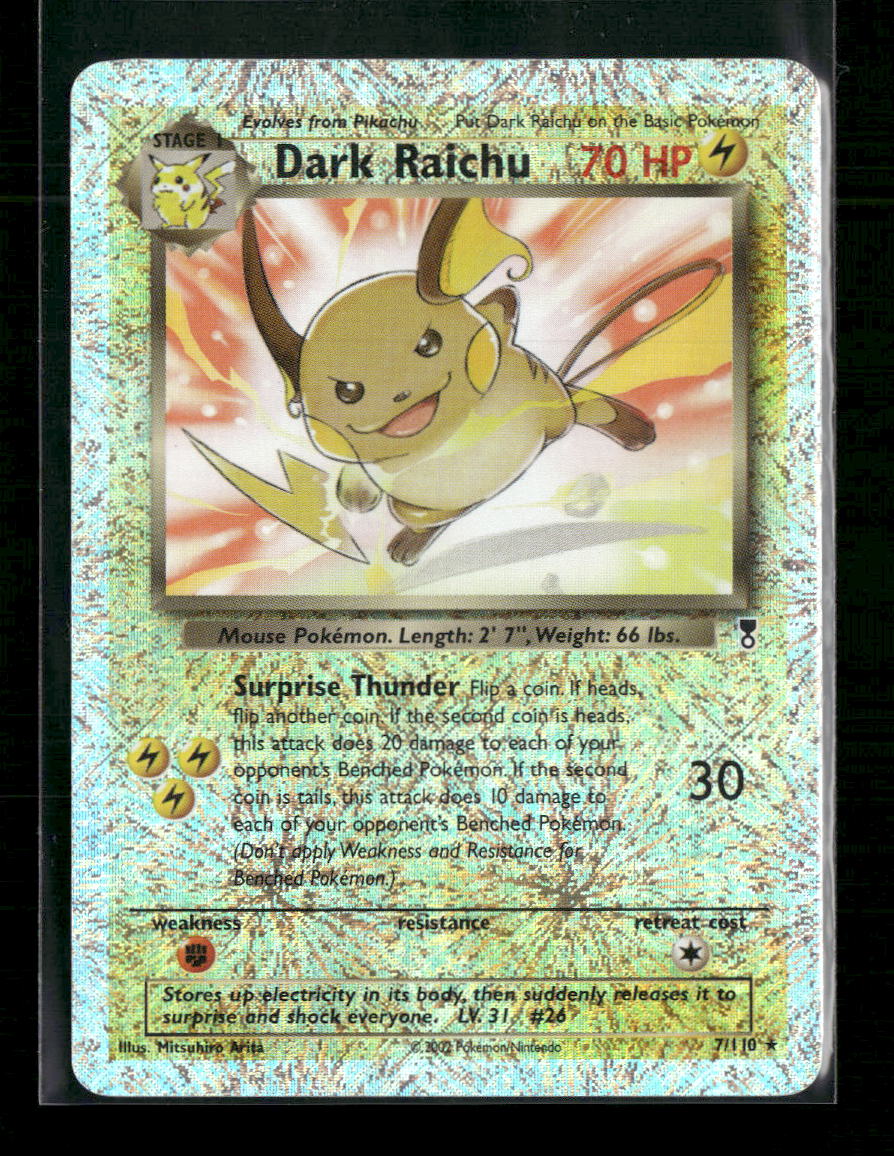 Legendary Collection Dark Raichu #007/110 (Small Crease on Right Side)