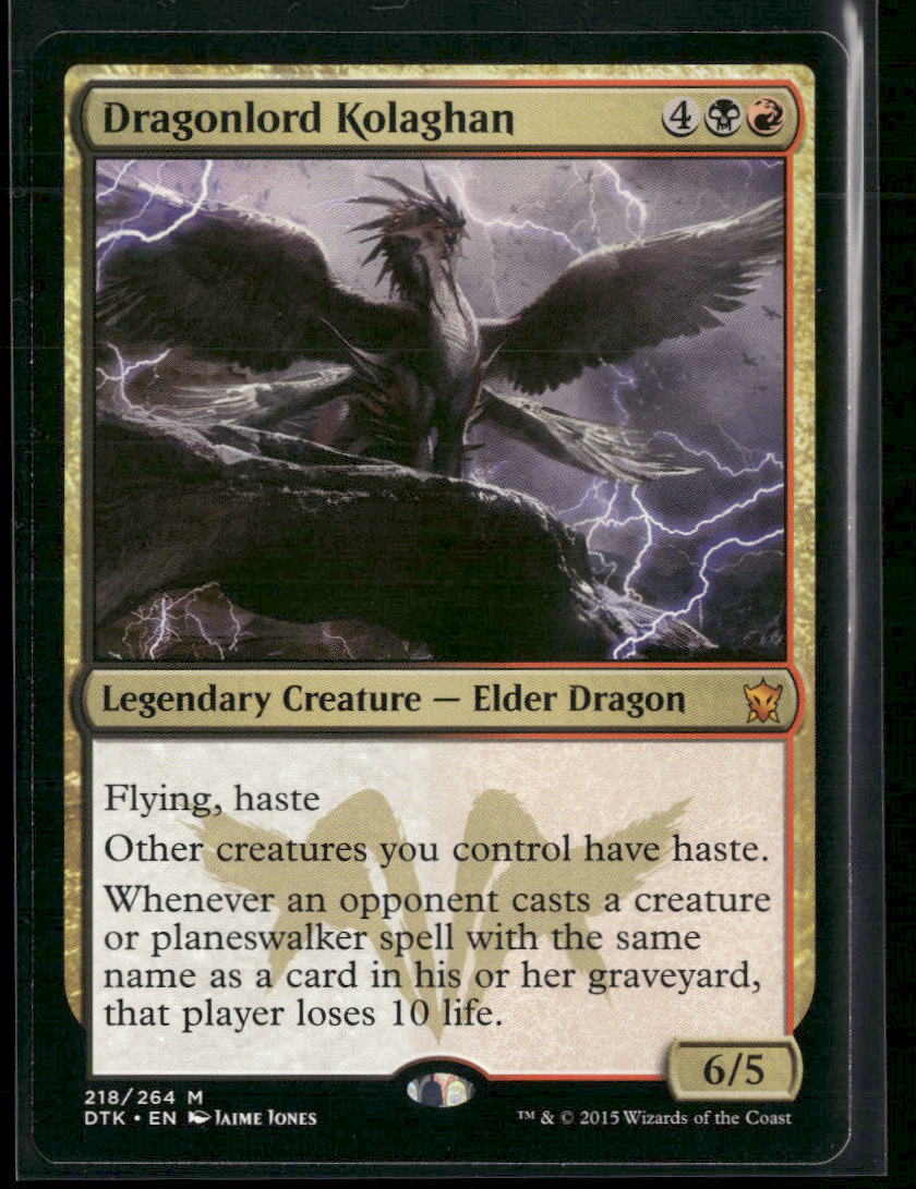 Dragons of Tarkir Dragonlord Kolaghan #218