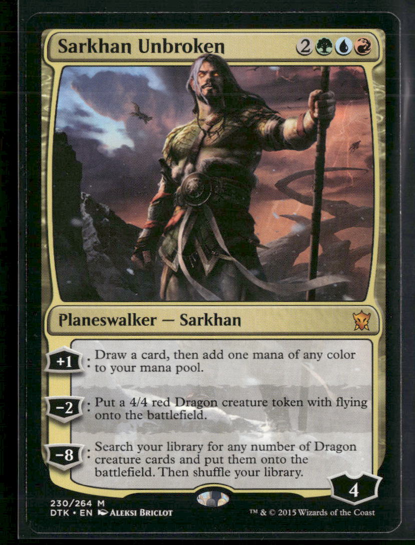 Dragons of Tarkir Sarkhan Unbroken #230