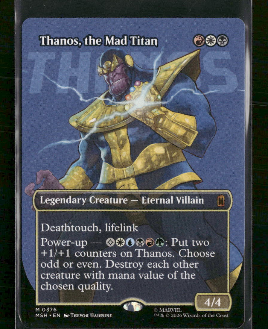Marvel Super Heroes Thanos, the Mad Titan (Borderless) (0376) #376