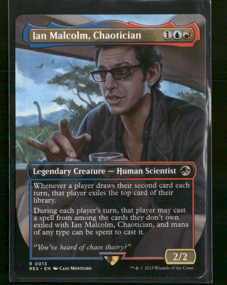 Universes Beyond: Jurassic World Collection Ian Malcolm, Chaotician (Borderless) #13