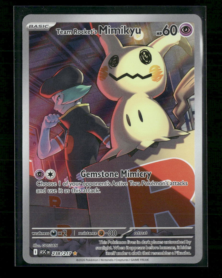ME: Ascended Heroes Team Rocket's Mimikyu #238/217