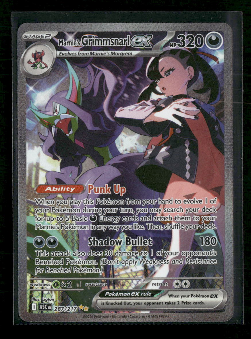 ME: Ascended Heroes Marnie's Grimmsnarl ex #287/217