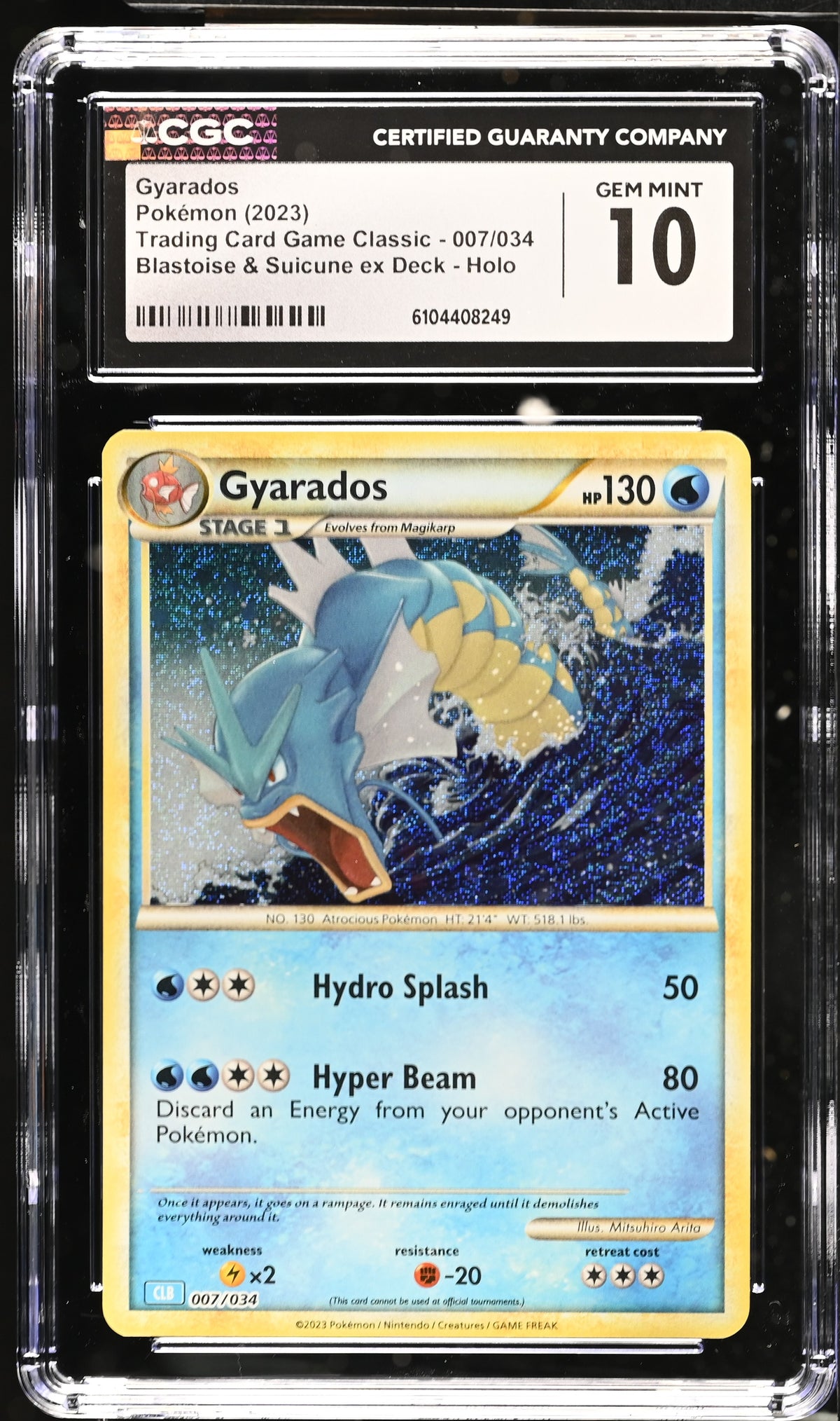 2023 Trading Card Game Classic Gyarados 10 CGC #007/034