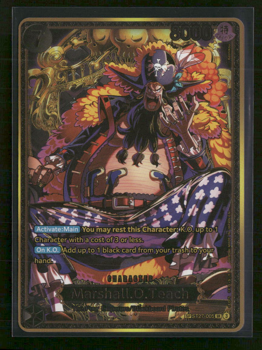 The World's Strongest Warriors Marshall.D.Teach (ST27-005) (SP) #ST27-005