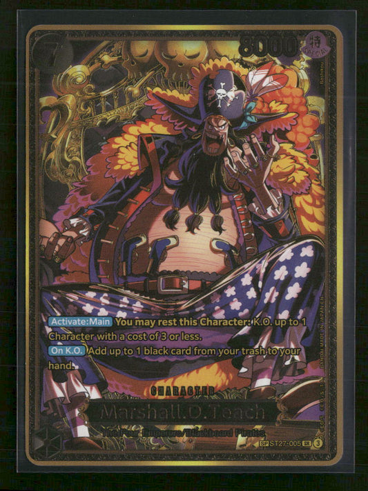 The World's Strongest Warriors Marshall.D.Teach (ST27-005) (SP) #ST27-005