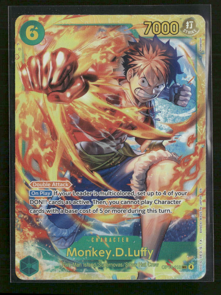 Carrying On His Will Monkey.D.Luffy (118) #OP13-118