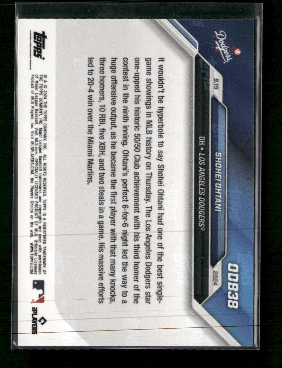 2024 Topps Now Road to Opening Day Bonus Shohei Ohtani #ODB38