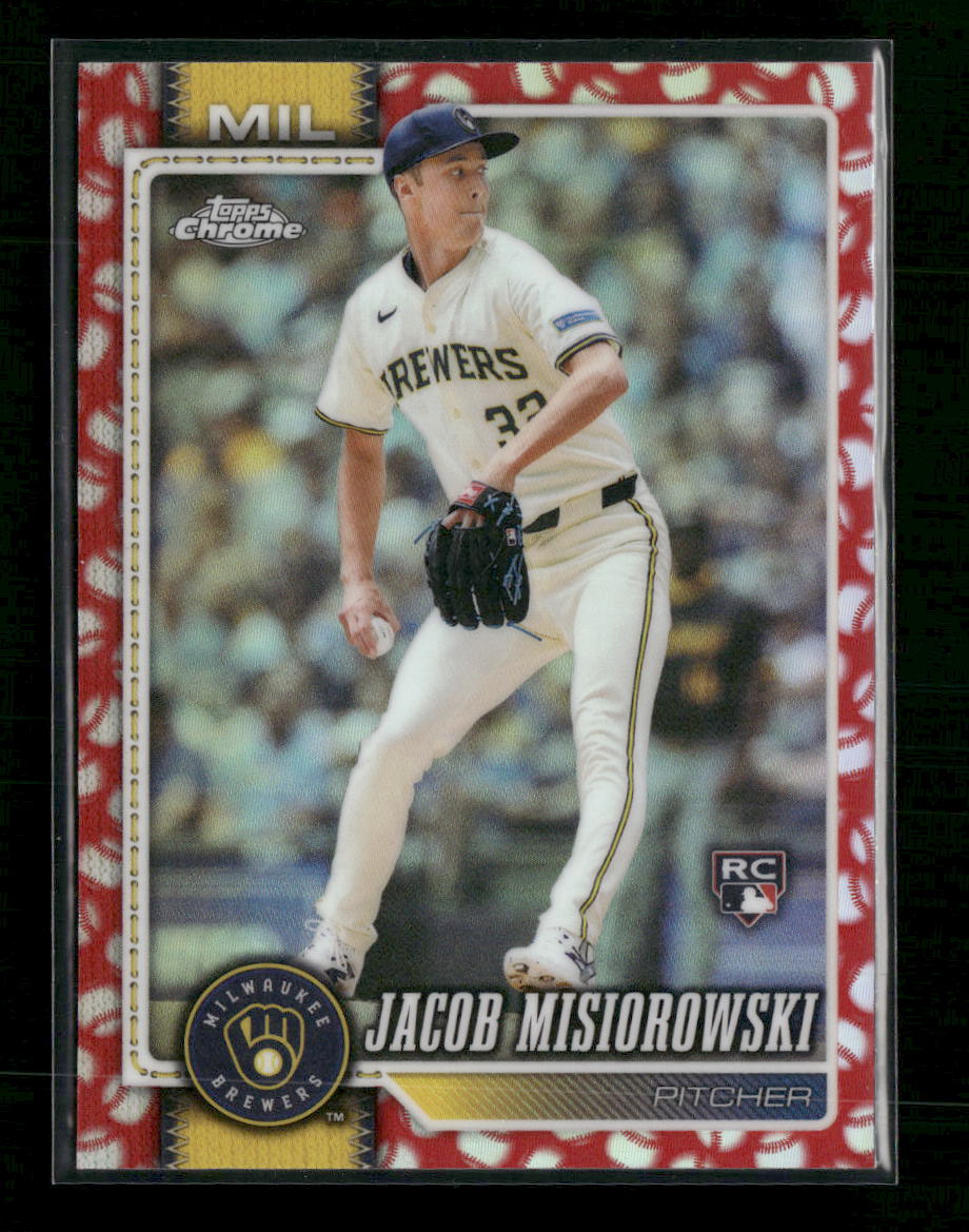 2026 Topps Chrome Baseball Seams Refractors Jacob Misiorowski RC #196