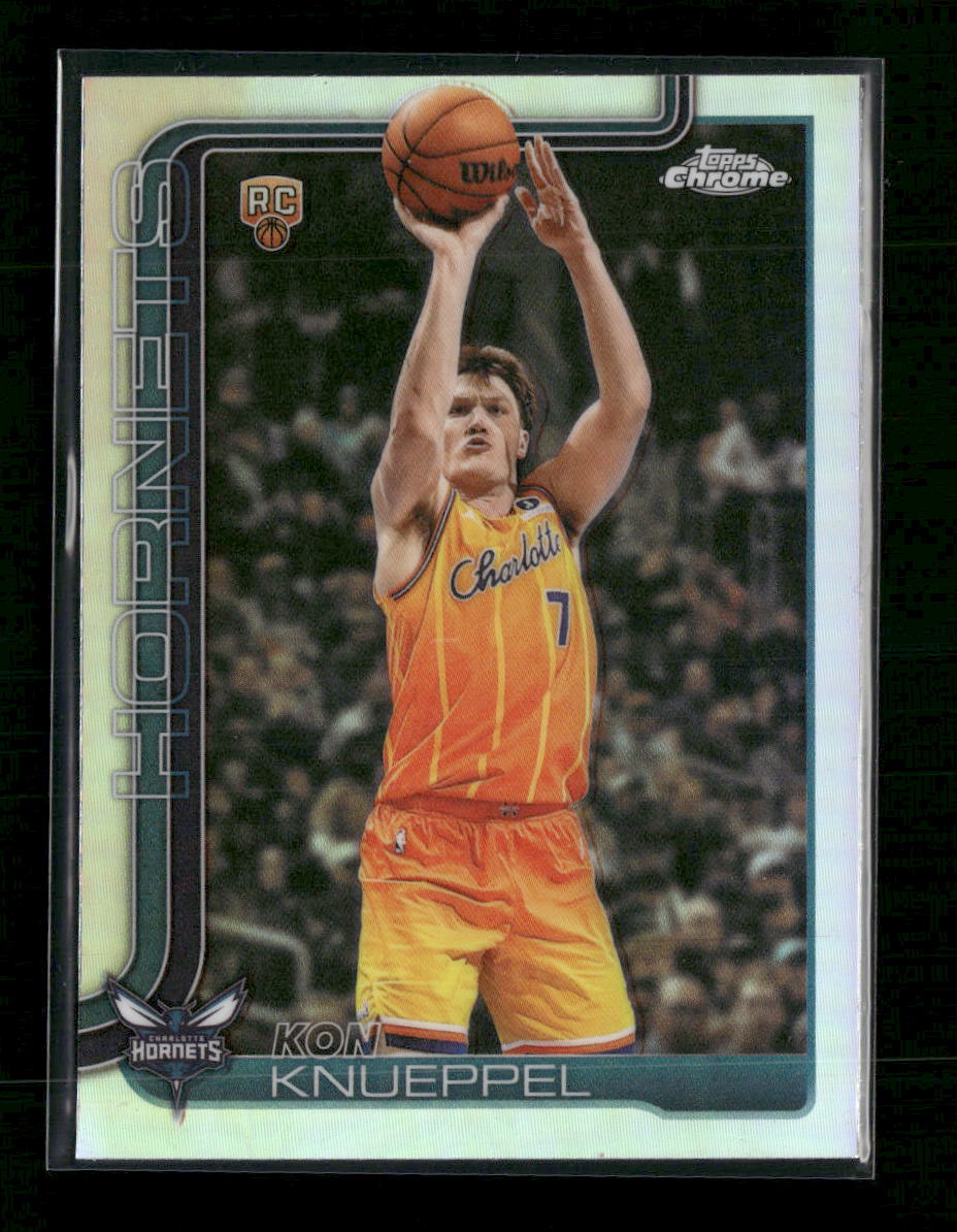 2025-26 Topps Chrome Update Refractor Kon Knueppel RC #154