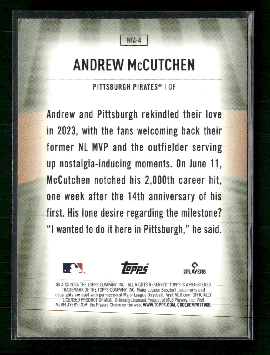 2024 Topps Home Field Advantage Andrew McCutchen #HFA-4