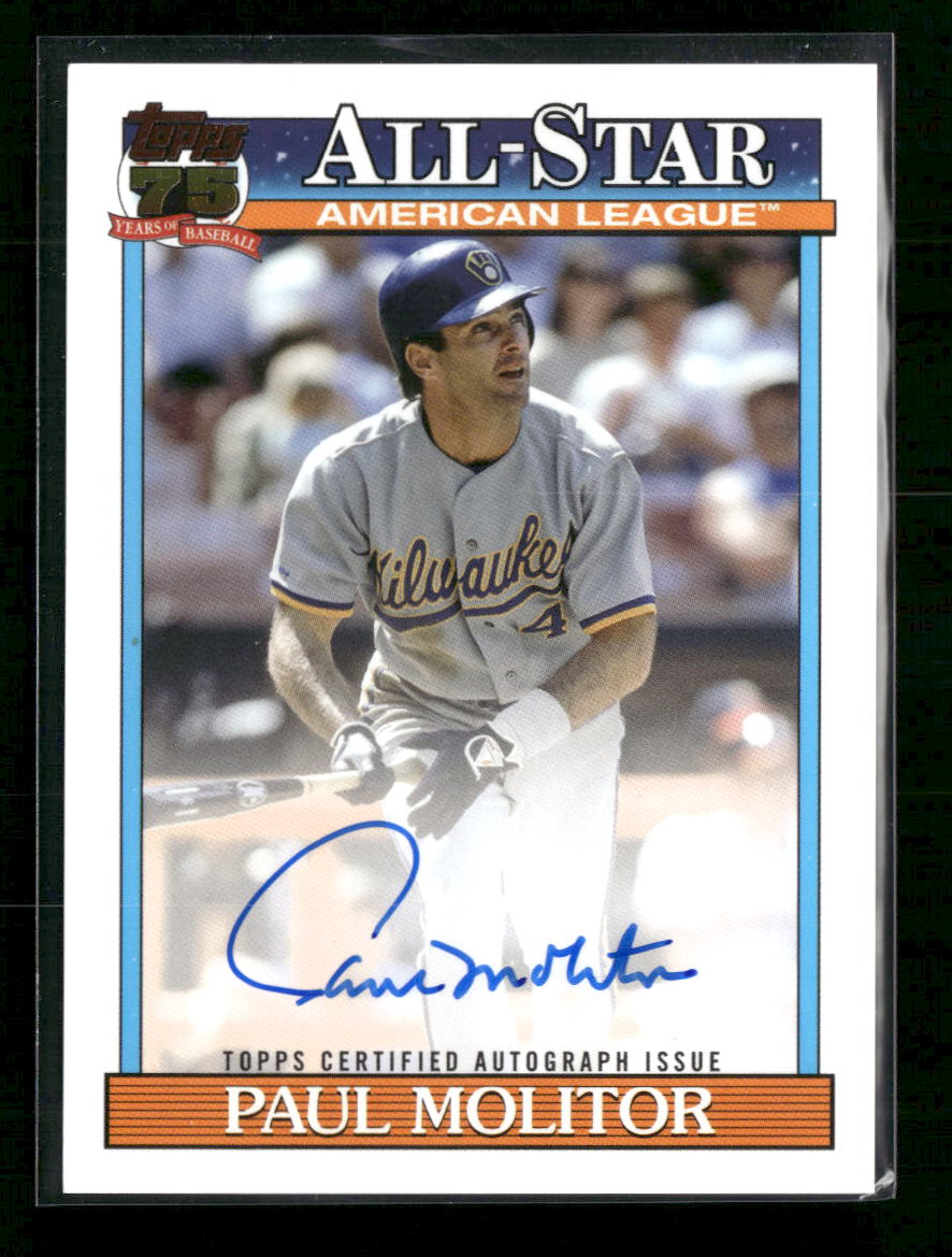 2026 Topps Baseball 35th Anniversary All-Stars Autographs Paul Molitor  #91AS-PM