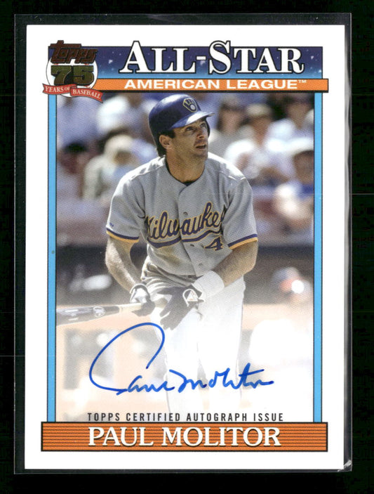 2026 Topps Baseball 35th Anniversary All-Stars Autographs Paul Molitor  #91AS-PM