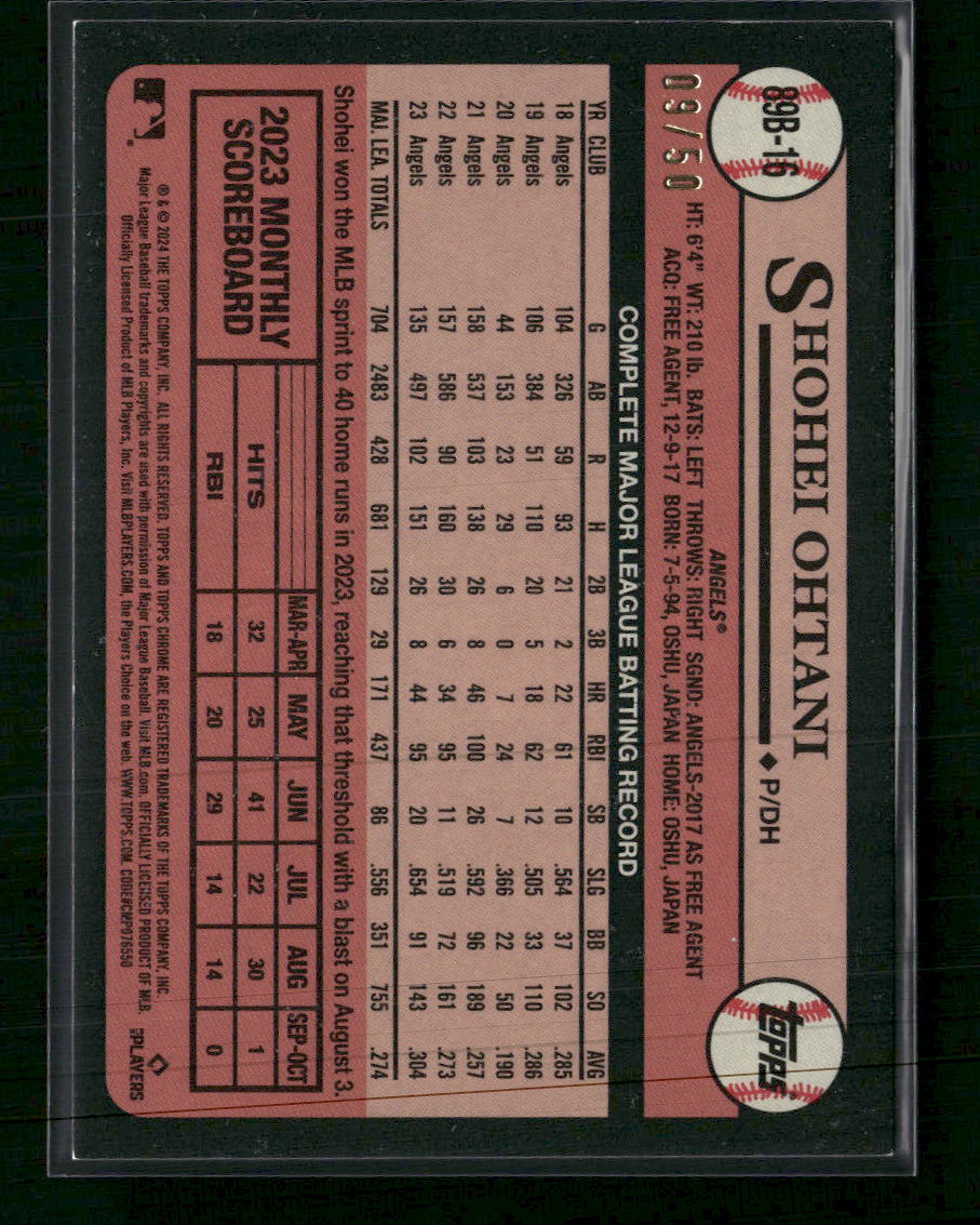 2024 Top Baseball 35th Anniversary Foil Gold(Series One)Shohei Ohtani/50 #89B-16
