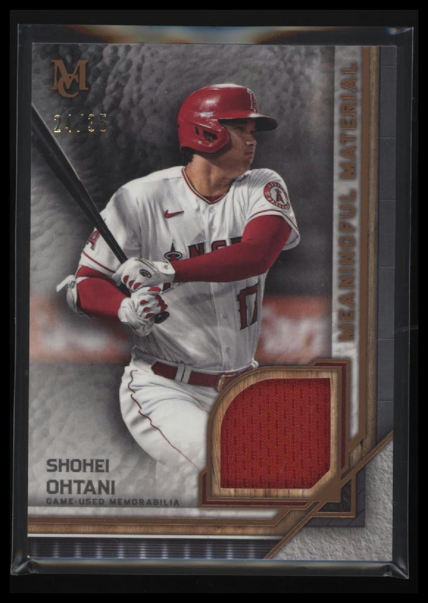 2021 Topps Museum Collection (MM Relics) Bronze Shohei Ohtani #/35 #MMR-SO
