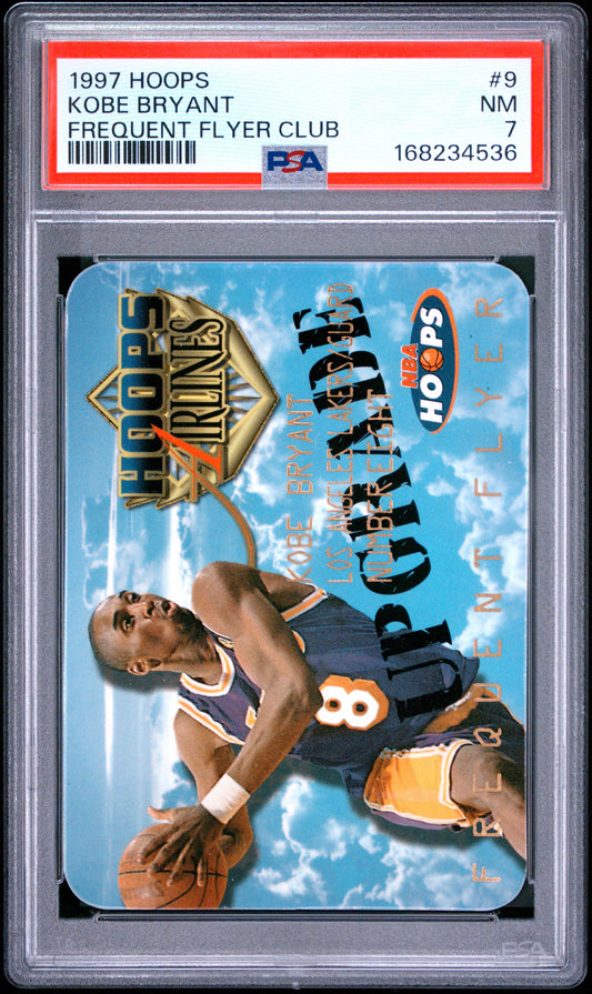 1997 Hoops Frequent Flyer Club Kobe Bryant 7 PSA #9