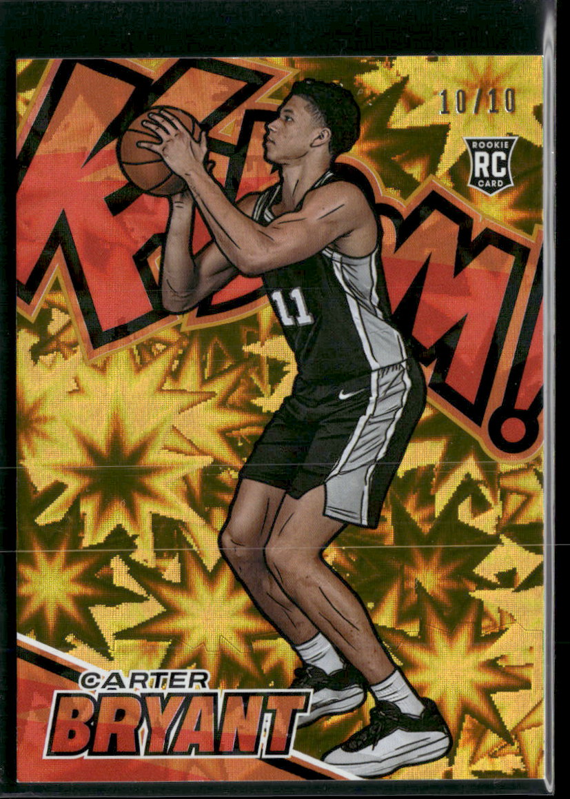 2025-26 Panini Signature Series Kaboom Gold Carter Bryant #/10 #12