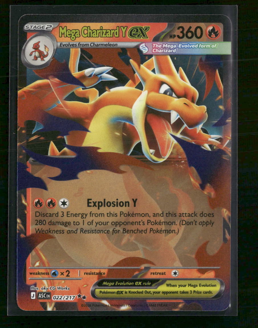 ME: Ascended Heroes Mega Charizard Y ex #022/217