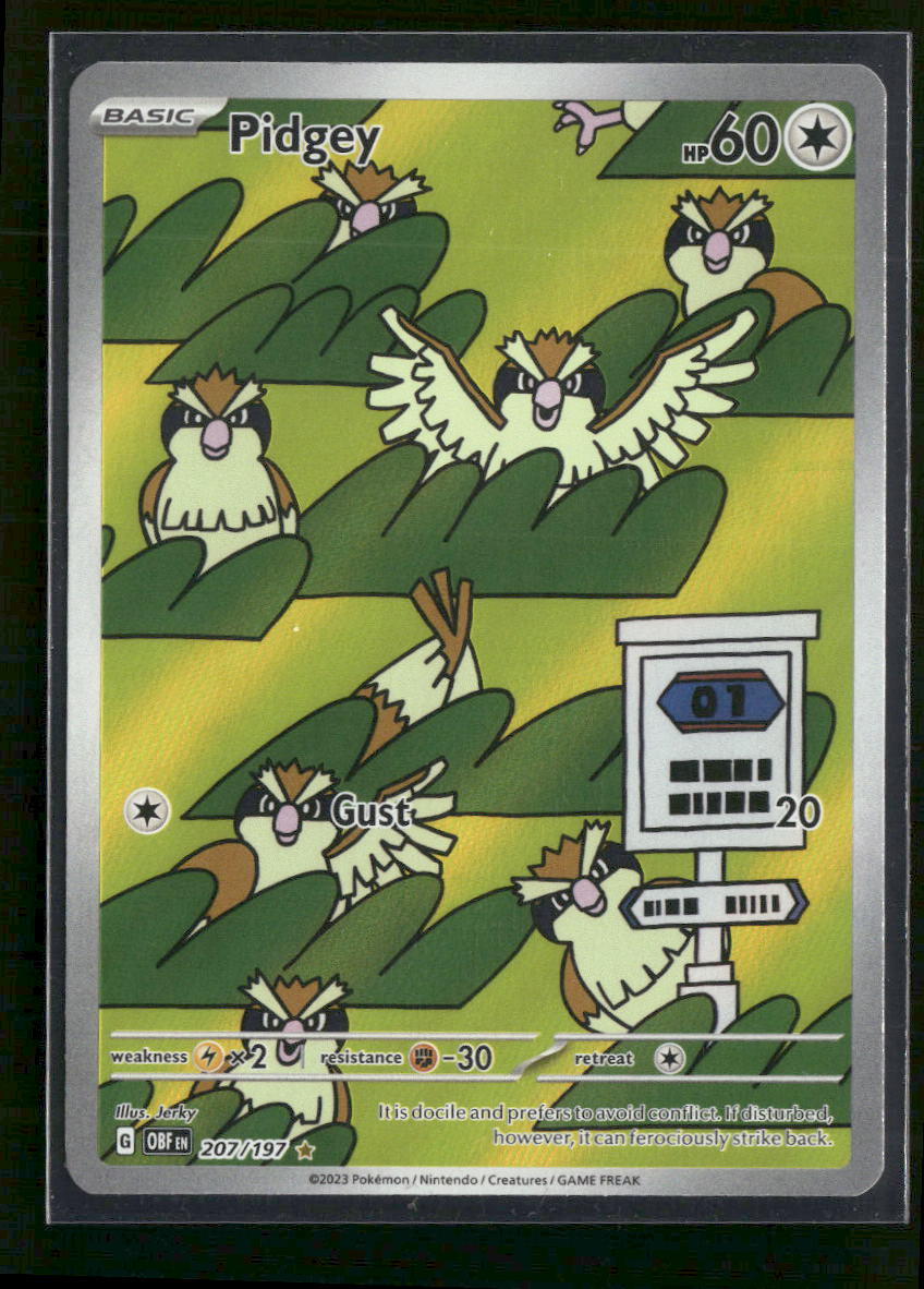 SV03: Obsidian Flames Pidgey #207/197