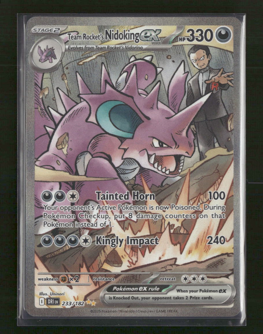 SV10: Destined Rivals Team Rocket's Nidoking ex #233/182